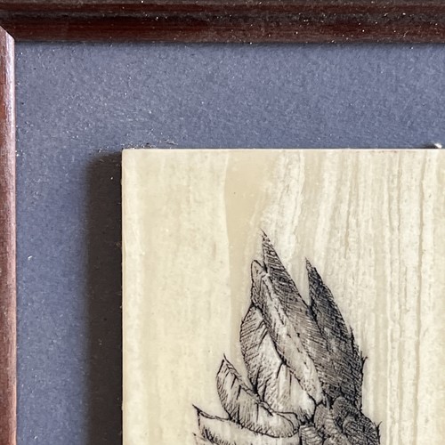 Vintage 1986 JIM DODSON Cherokee WO-DI Frame BALD EAGLE Etch 3D MARBLE Art PRINT - Picture 5 of 10