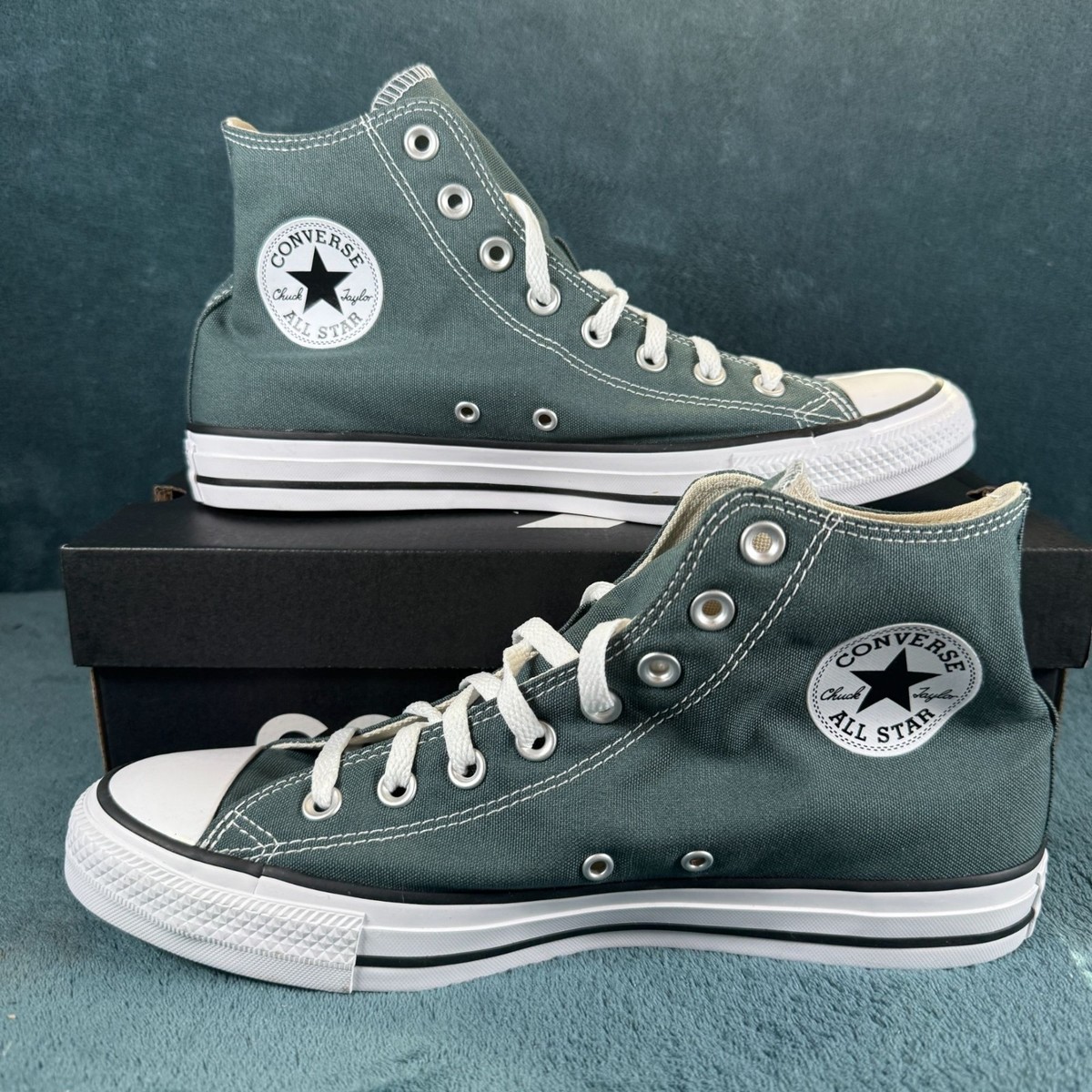 Converse All Star High-Top Sneakers True Nature Green Canvas Men's