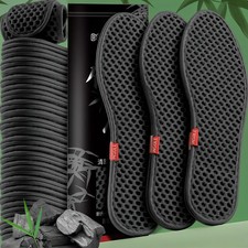 Bamboo Charcoal Deodorant Insoles Mesh Breathable Absorb-Sweat Shoe Pads