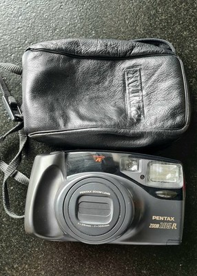 Pentax Zoom 105-R 35mm Kompaktkamera Autofokus Zoom Blitz schwarz m. Tasche