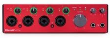 Focusrite Clarett 4Pre USB-C Audio Recording Interface, 4 Mic Preamps/JFET/ADAT