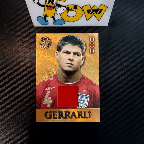 2007 Futera STEVEN GERRARD LIVERPOOL Gold PATCH Card ROOKIE CAPTAIN ENGLAND - Picture 2 of 4