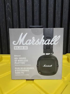 Marshall Major 4 Headphones On-Ear, Black, Foldable Headset 80hr PT, Wireless BT