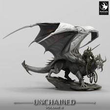 War Dragon Miniature by Rescale rpg wild, mounted, saddle RPG