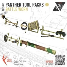 3D Print 1/16 German Panther G ehicle Tools Set Weathered Ultra High Definition