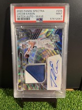 2020 Panini Spectra #205 Jacob Eason Wave PSA 9 #/25