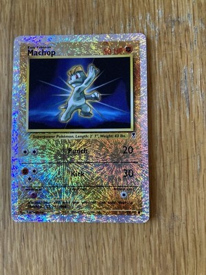Pokémon TCG Machop 79/102 Reverse Holo Base Set Artwork Vintage Kampfkarte