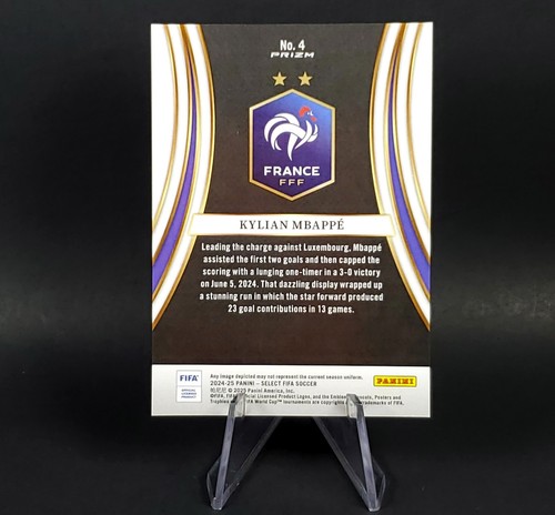 Kylian Mbappe 2024-25 Panini Select FIFA Soccer Equalizers Refractor France - Picture 2 of 7