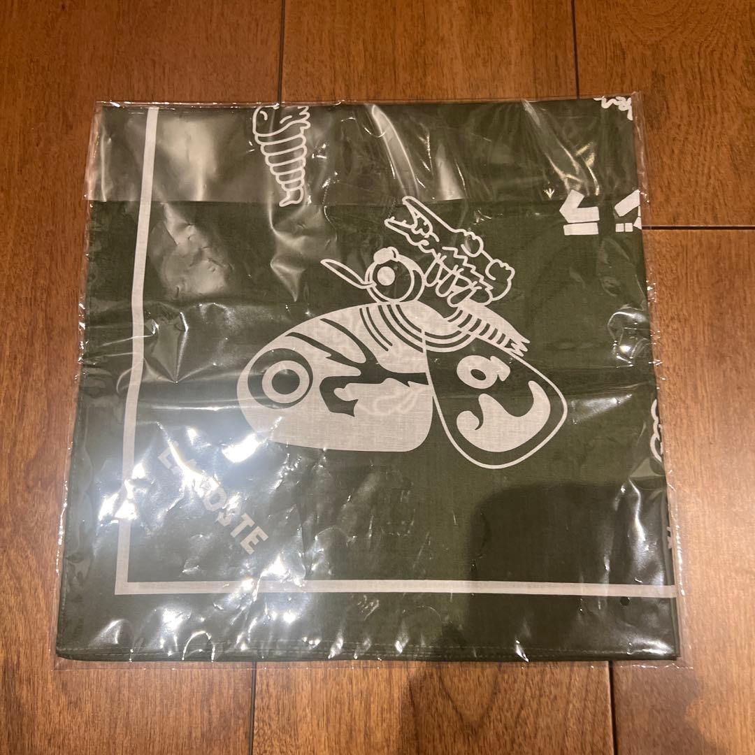 Lacoste x Godzilla Collaboration Bandana Japan Limited Official Khaki Green NEW thumbnail 10