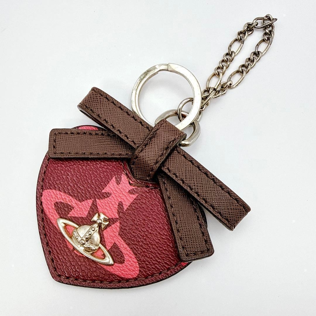 Vivienne Westwood Key Charm Heart Orb Leather - Gem