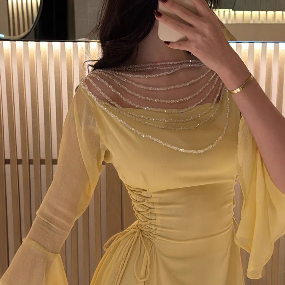 plum bridesmaid dresses Bridesmaids Darcy Modest Cap Sleeves Illusion Long Chiffon Brides Teen In Black Dress long sleeve midi cocktail long sleeve dress AU Size | UK Size:32