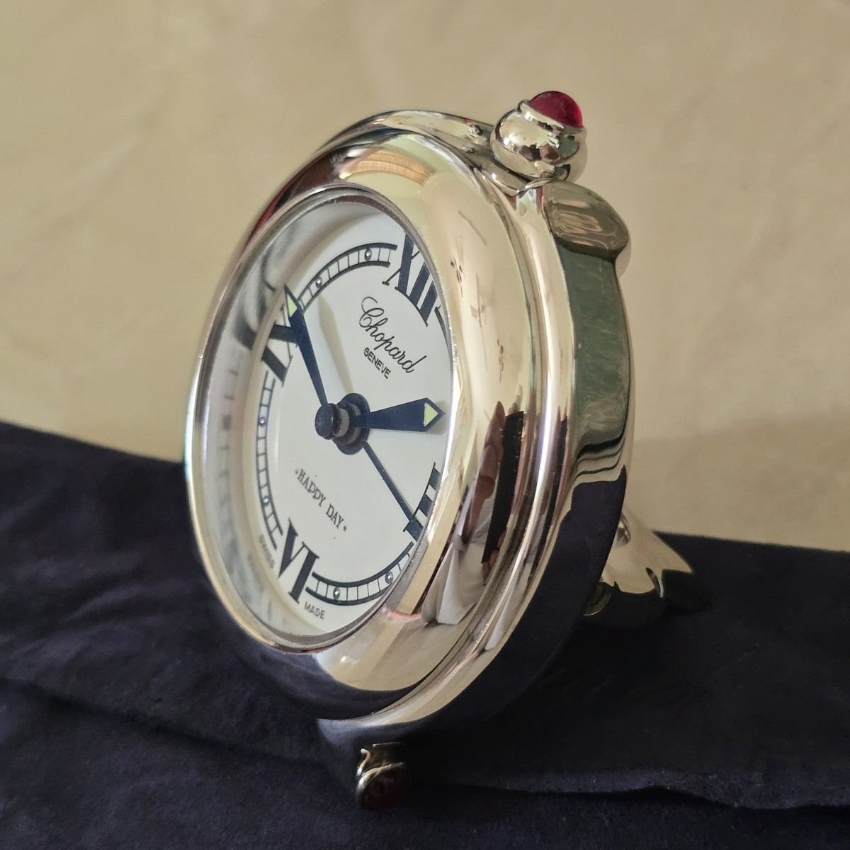 Chopard Happy Day Travel Alarm,Office Clock w Pouch original