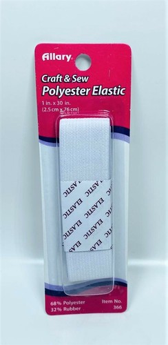 LOT OF 2 Allary Elastic Flat Braided WaistBand 1" x 30 " - Bild 2 von 3