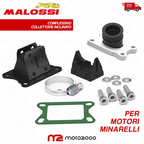 Collettore di aspirazione POLINI 360 per MINARELLI orizzontale POLINI CP 23/19-21-24 EVOLUTION passaggio: 23-25mm collegamento carburatore: 28.5mm