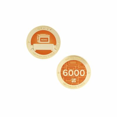 Géocaching Geocoin Groundspeak 6000 Trouvailles + Tag NEUF