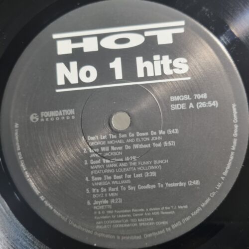 EX+ / George Michael, Boyz II Men, Roxette, Bon Jovi... Hot No 1 Hits Korea LP - Picture 3 of 4