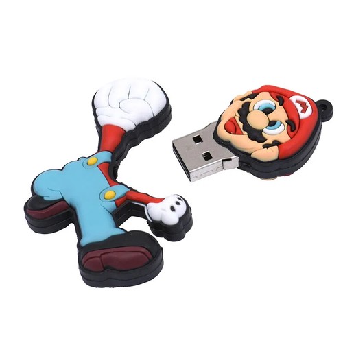 CHIAVETTA USB SUPER MARIO USB 2.0 PEN DRIVE VIDEOGAME UNITA ESTERNA 64/128 - Afbeelding 9 van 9