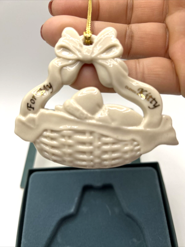 VINTAGE LENOX ORNAMENT ORNAMENT FOR MY KITTY CHRISTMAS ORNAMENT MADE IN USA - Picture 5 of 9