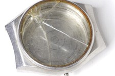 Seiko 7009-2030 case back, case, BROKEN crystal, for parts or to restore -21939