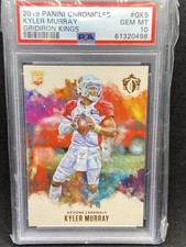 KYLER MURRAY 2019 PANINI CHRONICLES GRIDIRON KINGS ROOKIE RC # GK5 PSA 10
