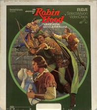 The Adventures of Robin Hood 1938 Vintage CED Videodisc TESTED WORKING