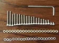 New Stainless steel and Brass Turntable Headshell Hardware Screws 55 Piece Set