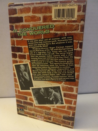 IT CONQUERED THE WORLD 1956 Peter Graves Lee Van Cleef COLUMBIA VHS VIDEO - Picture 3 of 3