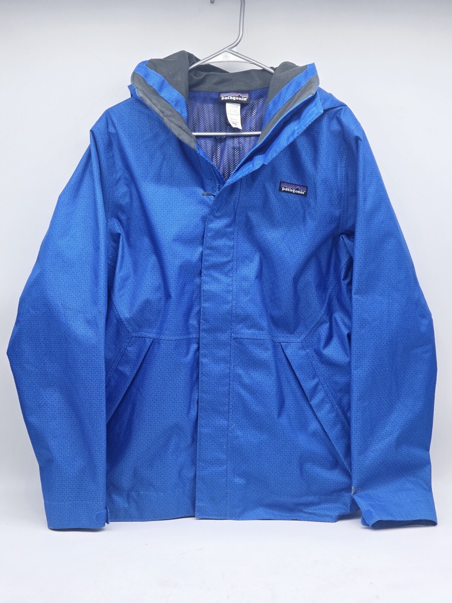 Patagonia Snowshot 30950 H2no Shell Jacket Blue Hooded Waterproof