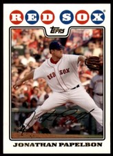 2008 Topps Base Gold Foil #250 Jonathan Papelbon Boston Red Sox