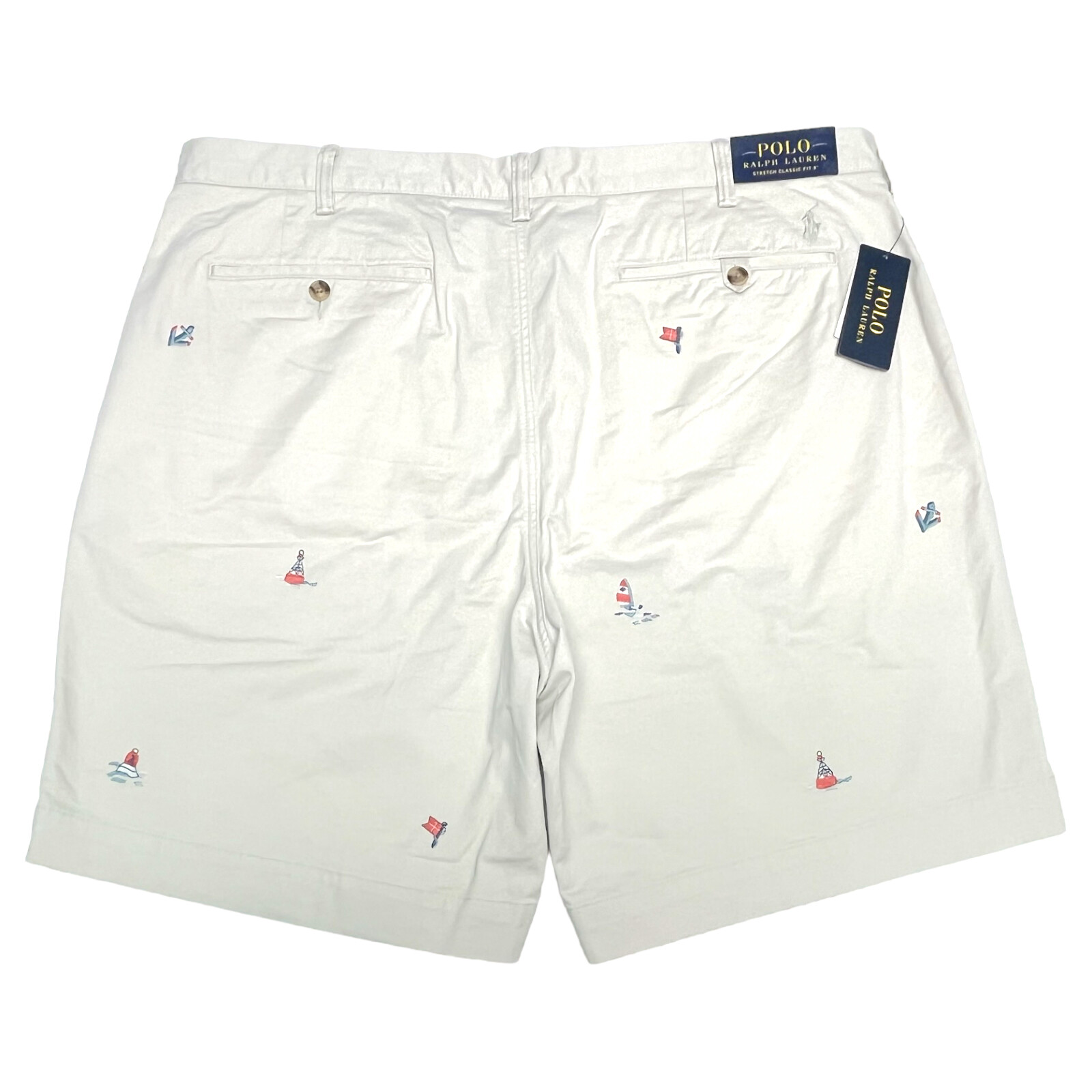 Polo Ralph Lauren Yacht Club Shorts Outdoor Stretch Classic Fit 9" Embroider $98 thumbnail 3