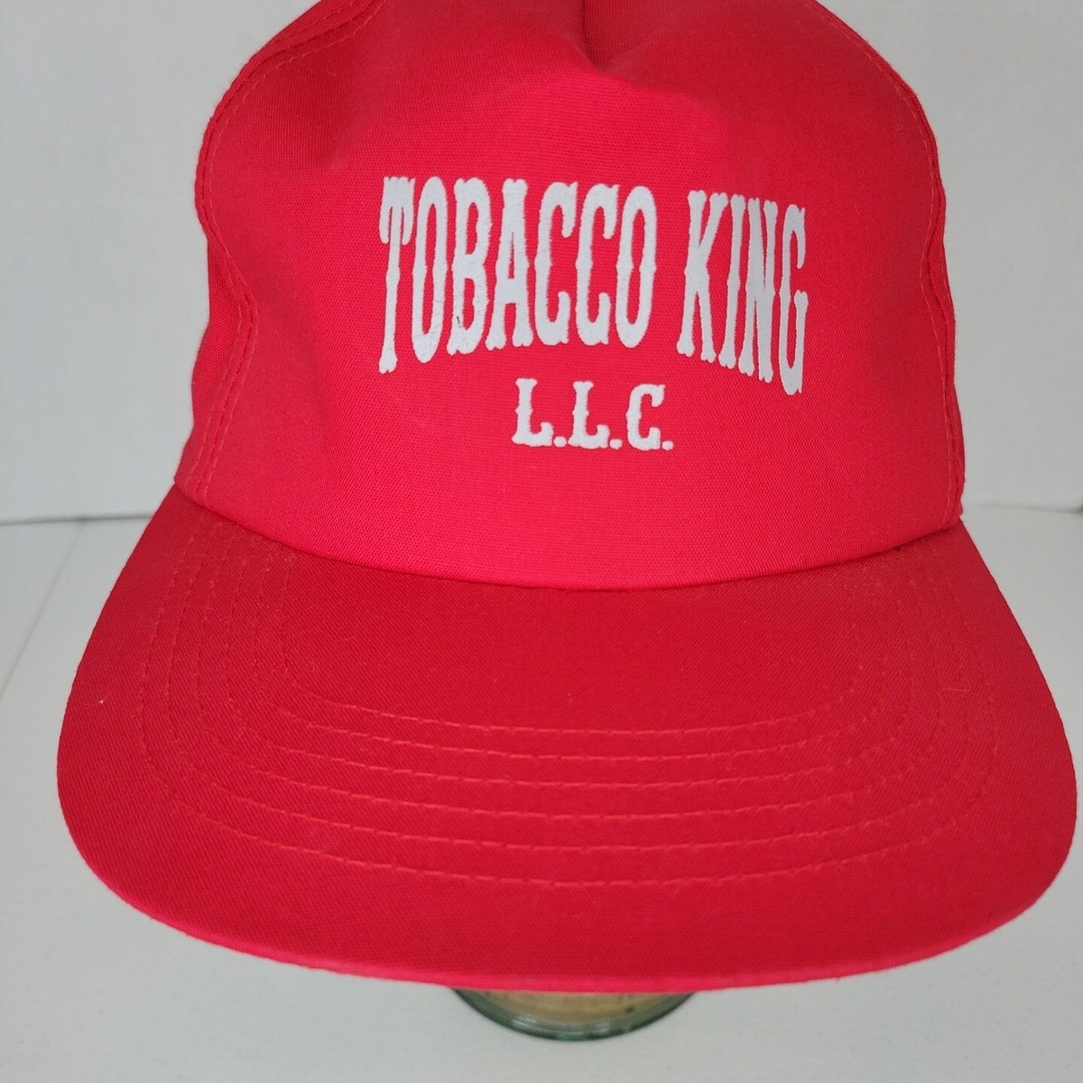 VTG Tobacco King LLC Snapback Hat OSFA Red YoungAn Cigarette Cigar Tobacciana View 2