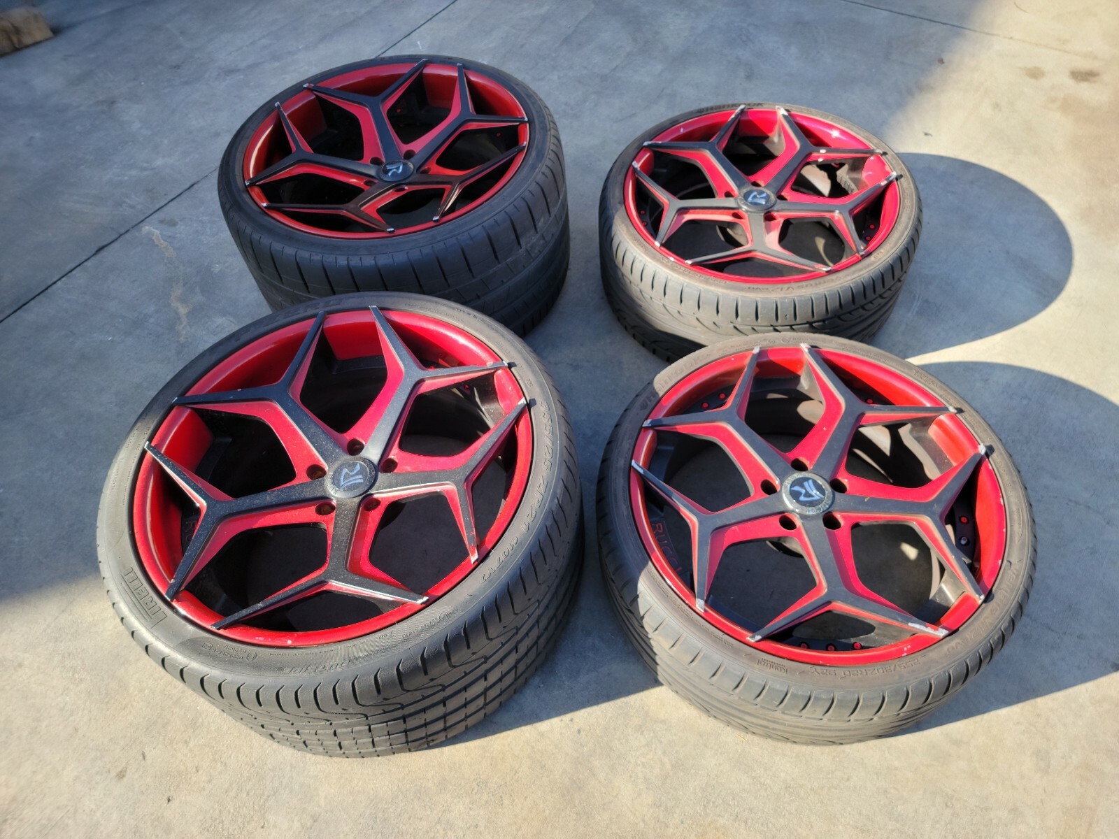 LAMBORGHINI AVENTADOR LP700 RUCCI WHEELS RIMS SET WITH TIRES 