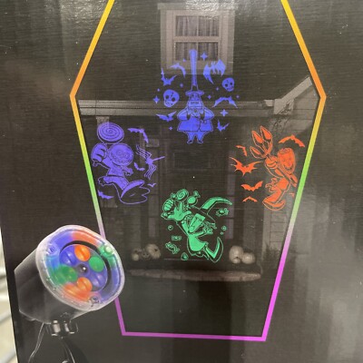 2022 Gemmy Disney NIGHTMARE BEFORE CHRISTMAS LED Whirl A Motion Light Projector