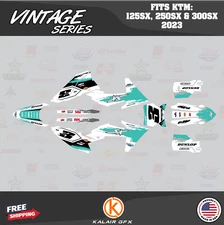 Graphics Kit for KTM MX 2-stroke 125SX 250SX 300SX 2023 Vintage - TEAL