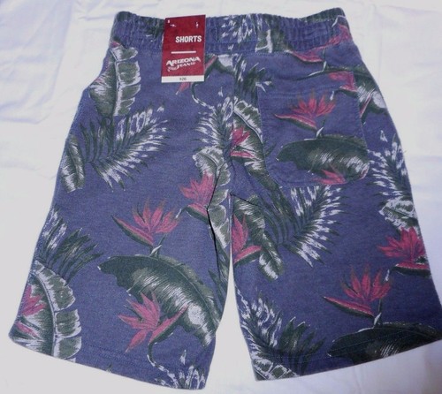 Boy's Arizona Soft Shorts Drawstring Stretch Waist MEDIUM Leaf Print NEW - Picture 2 of 2