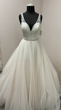 Blush tulle ball gown wedding dress by Venus sz 8 NWT 