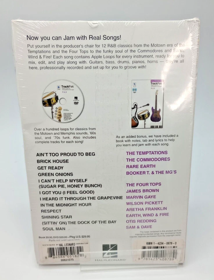 R&B TRACKPAK: APPLE LOOPS FOR GARAGEBAND and LOGIC By Hal Leonard Corp. NEW - Image 2 of 3