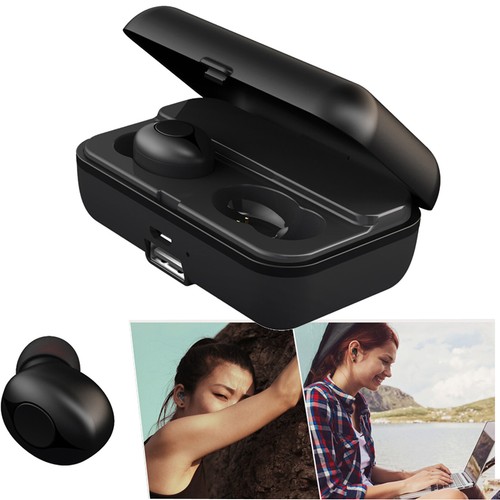 Bluetooth Earbuds Wireless Headset Stereo Mini Earphones with Charging Case - 第 1/12 張圖片