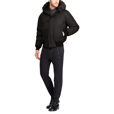 Ralph Lauren Purple Label RLX Faux Fur Hooded Trim Down Puffer