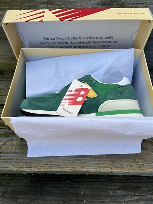 New Balance 990v1 Made In USA Teddy Santis Green Gold Men's Size 9