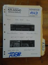 Kenwood kr-a5040 Service Manual Original Repair Book stereo receiver tuner radio