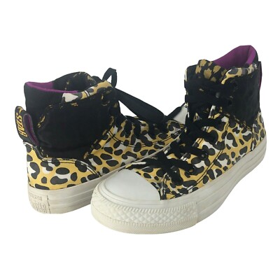 Converse Cheetah Print Chuck 70 All Stars Hi Top Varsity Lace Up Indie Sz 5