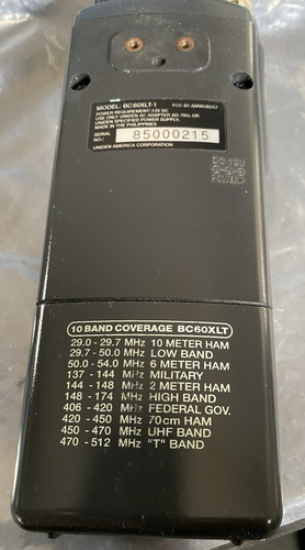 UNIDEN BEARCAT BC60XLT-1 30 CHANNEL 10 BAND FREQUENCY SCANNER, - Zdjęcie 4 z 14
