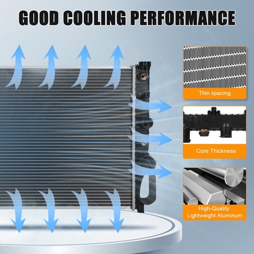 Silver Radiator For 2006-2009 Mercedes-Benz E350 4-Door 3.5L V6 Crossflow - Picture 3 of 14