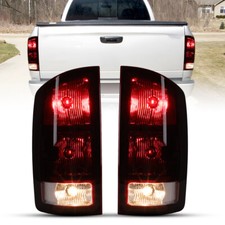 Tail Lights Rear Lamps For 2002-2006 Dodge Ram 1500 2500 3500 Pickup Smoke Red