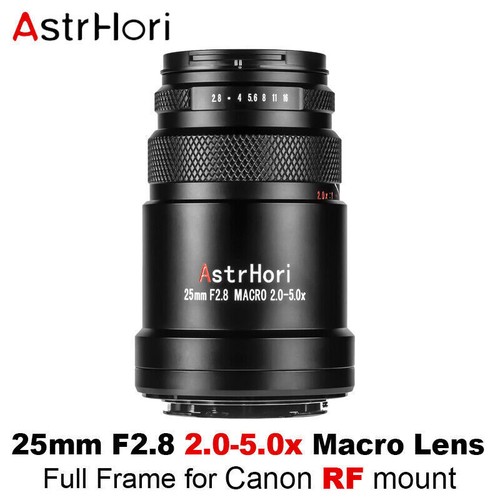 US AstrHori 25mm F2.8 2-5x Macro Vollformat Objektiv für Canon RF Mount RP R5 R6 NEU - Bild 5 von 10