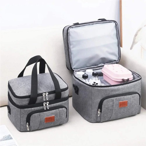 Large Insulated Cooler Bag Box Carry Handle Shoulder Strap Picnic Leak Proof - Picture 3 of 18