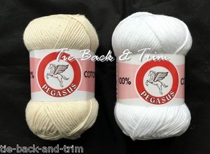 100g Balls 100/% Cotton Pegasus Craft Dishcloth Crochet Knitting Yarn