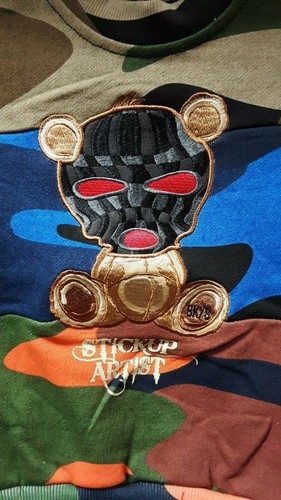 US Toddler / Baby / Kids Black Keys Stickup Artist Crew Neck Sweater - Camo - Picture 2 of 3