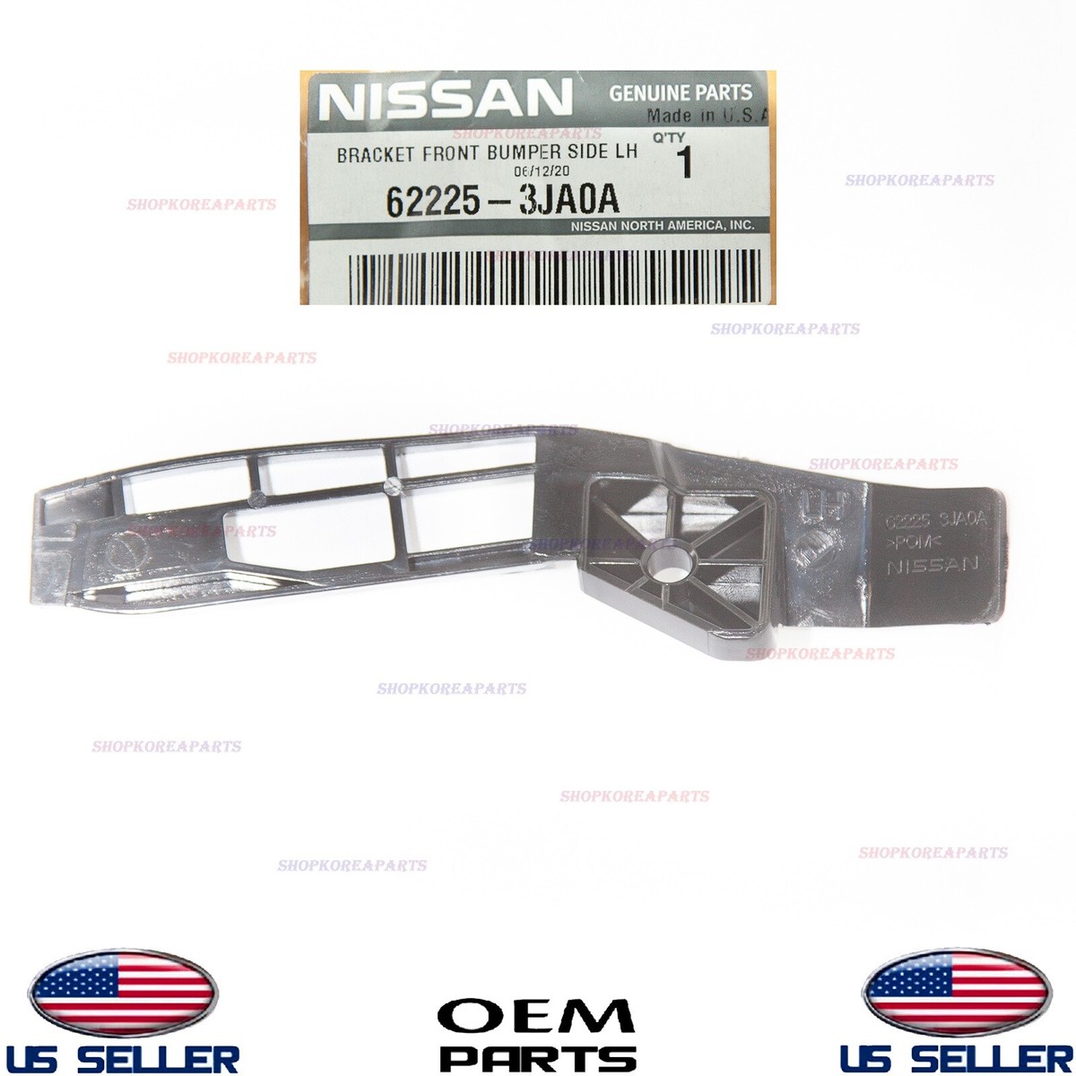 Genuine Front Bumper Bracket Retainer Driver Side OEM Infiniti